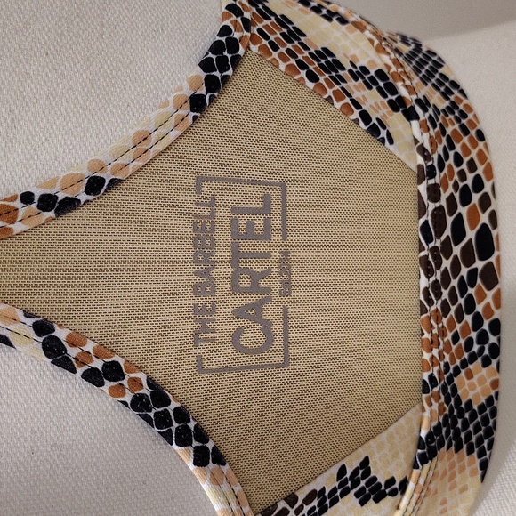 The Barbell cartel Sports Bra Size XL Snakeskin Print - Picture 4 of 5